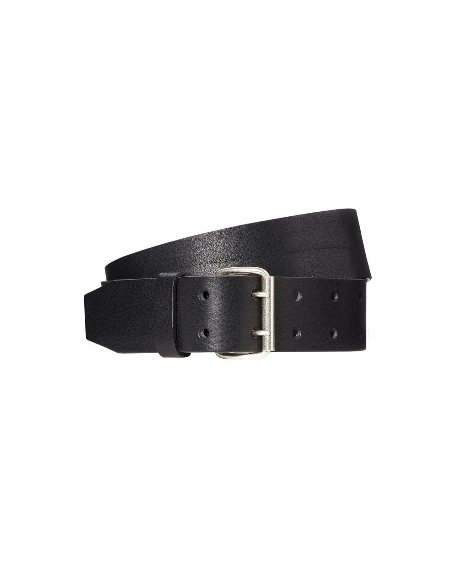 Military leather belt - Black