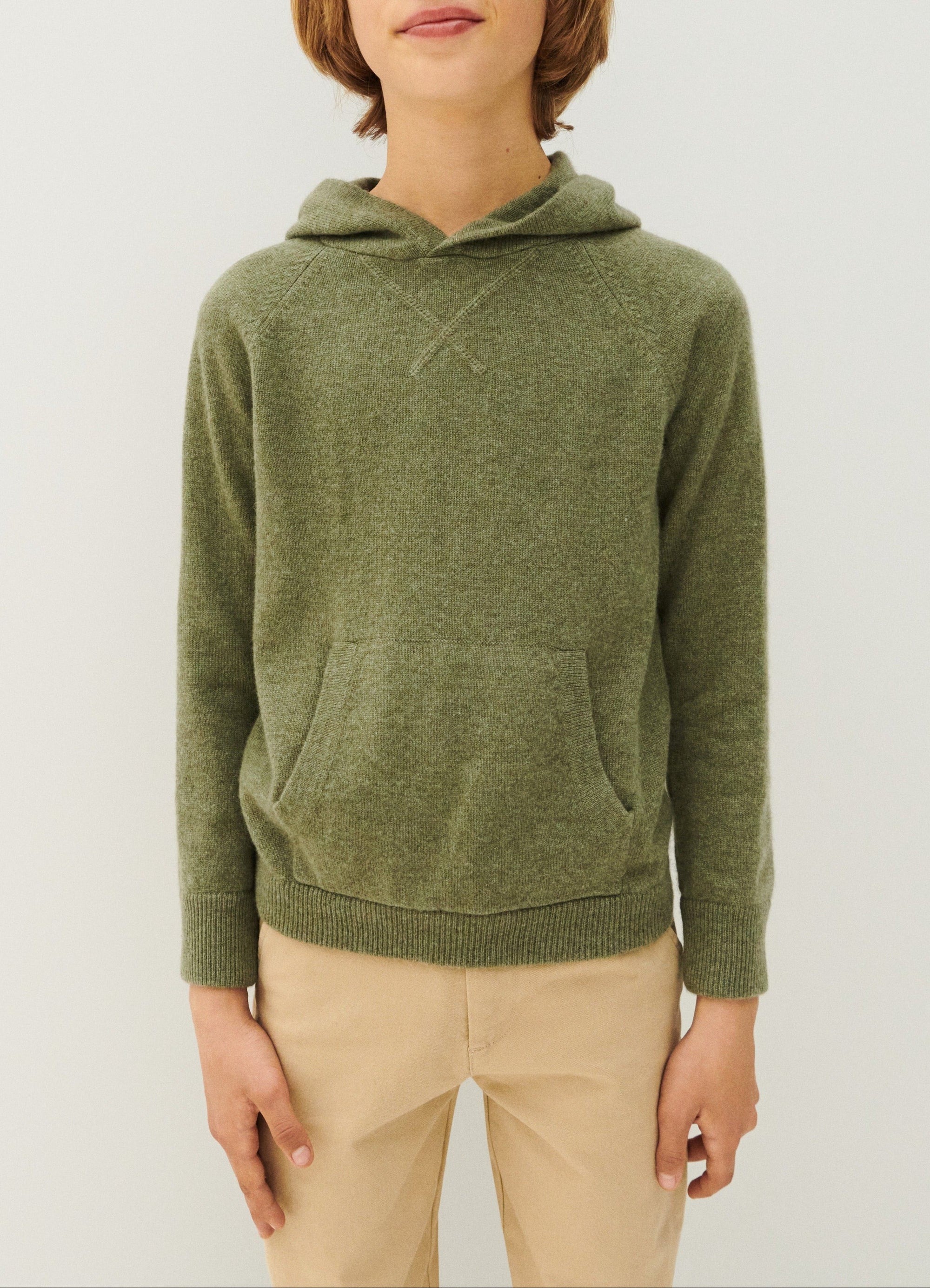 Cashmere hoodie - Khaki