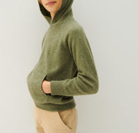 Cashmere hoodie - Khaki