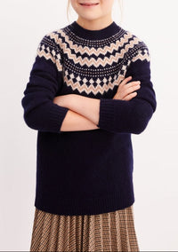 Cashmere snow jumper - Navy