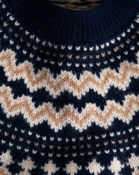 Cashmere snow jumper - Navy