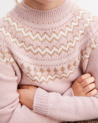 Cashmere choker jumper - Pétale