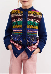 Cardigan jacquard en cachemire - Royal