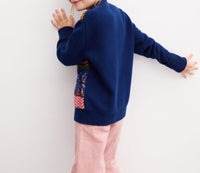 Cardigan jacquard en cachemire - Royal