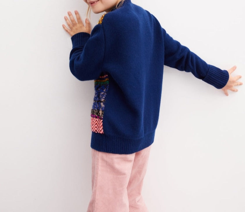 Cardigan jacquard en cachemire - Royal