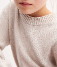 Children's cashmere crew neck jumper - Pétale