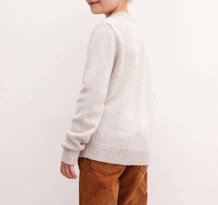 Children's cashmere crew neck jumper - Pétale