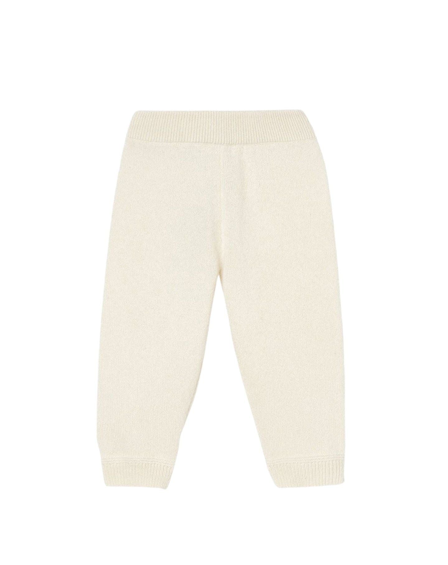 Casual cashmere trousers - Natural