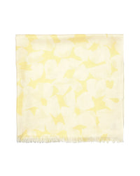 Romantic flower print cashmere stole - Calla