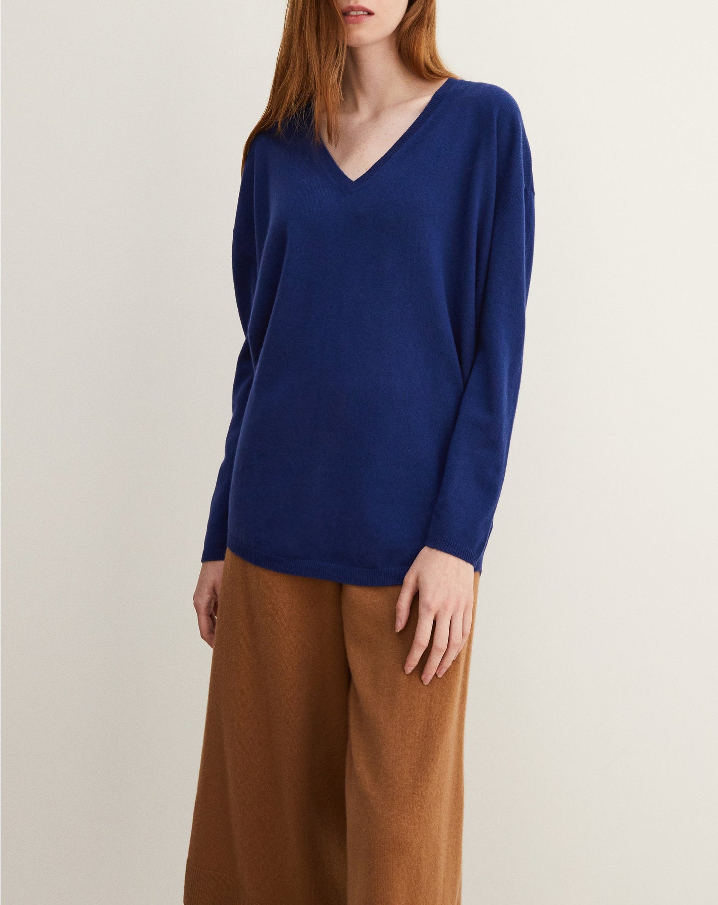 Oversized cashmere jumper - Royal