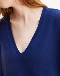 Oversized cashmere jumper - Royal