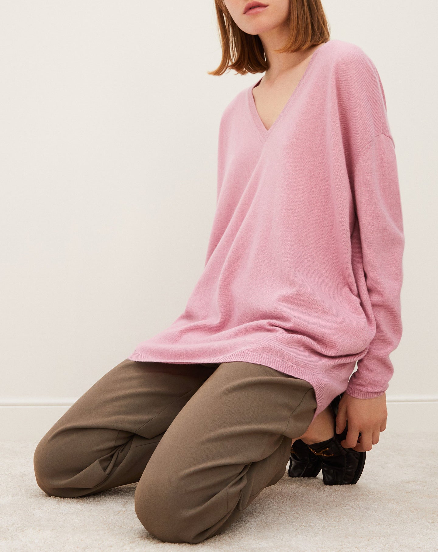 Oversized cashmere jumper - Azalée