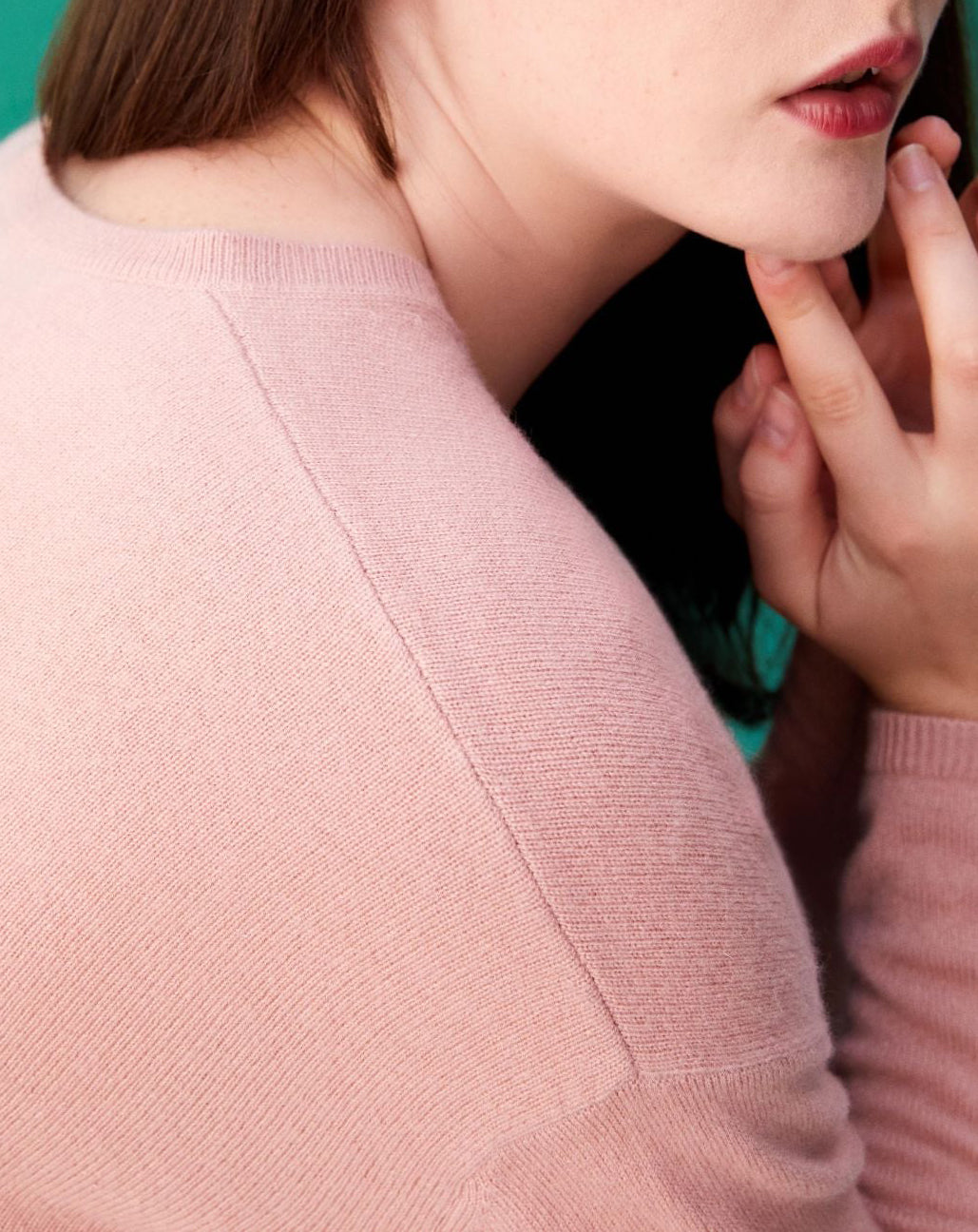 Oversized cashmere jumper - Blush