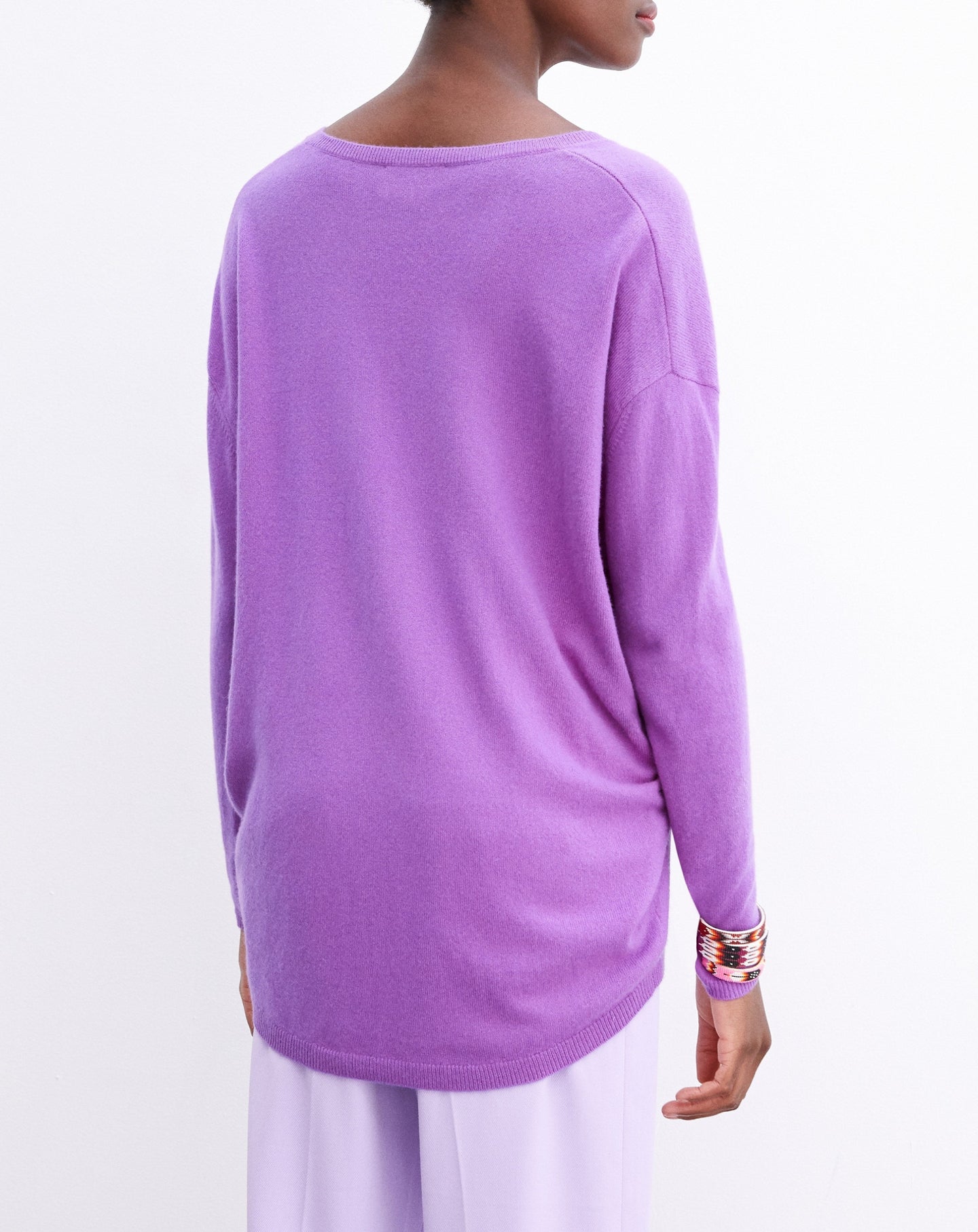 Pull V Oversize - Vert D'Eau