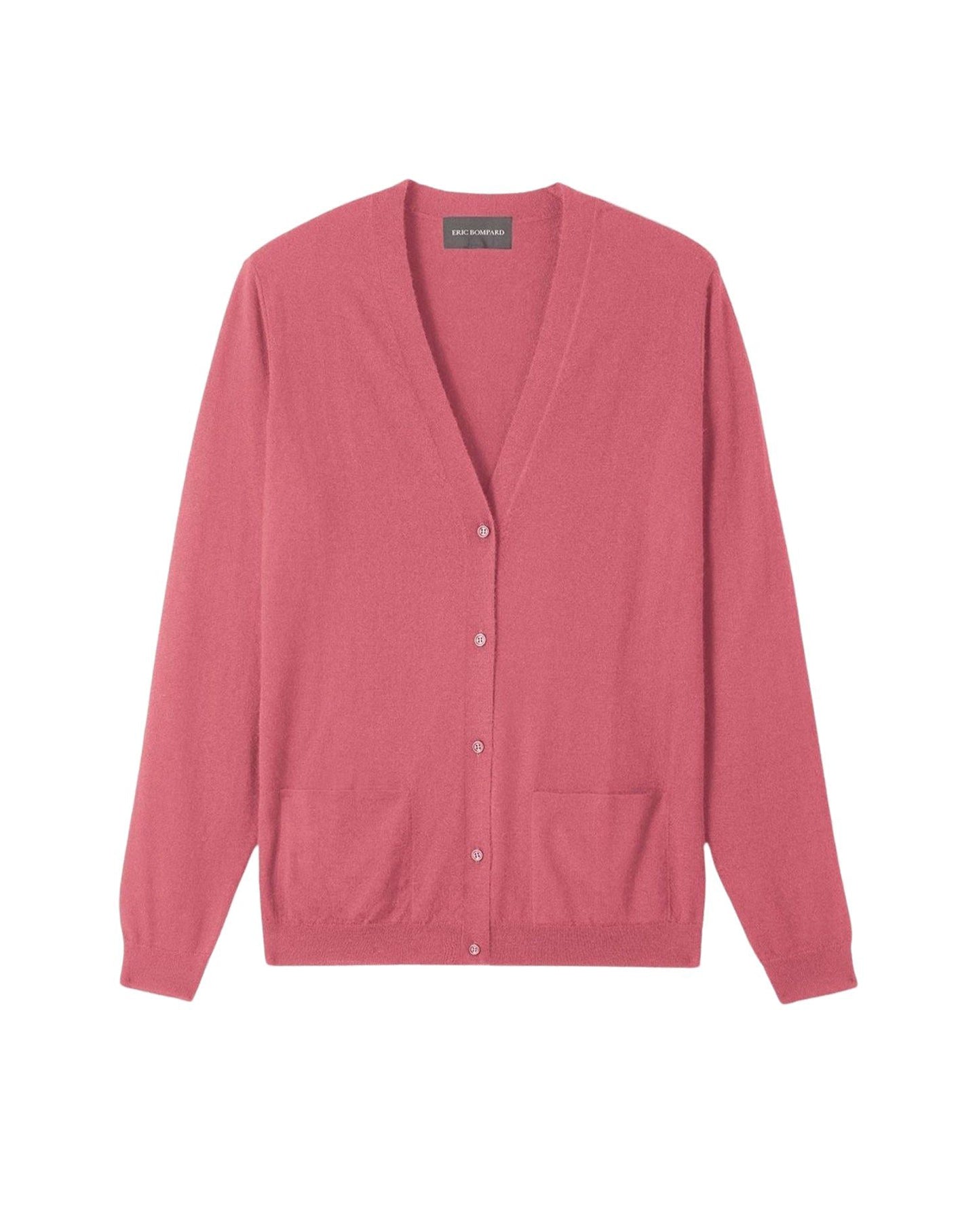 Ultra-thin cardigan with cashmere pockets - Bois de Rose