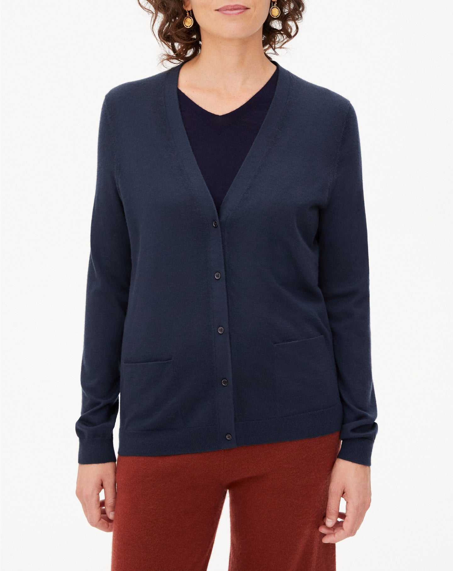 Cardigan ultrafin à poches en cachemire - Graphite
