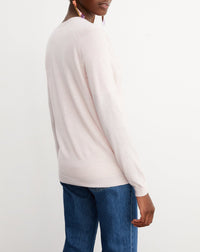 Cardigan ultrafin à poches en cachemire - Aubepine chiné