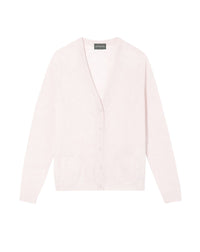 Cardigan ultrafin à poches en cachemire - Aubepine chiné