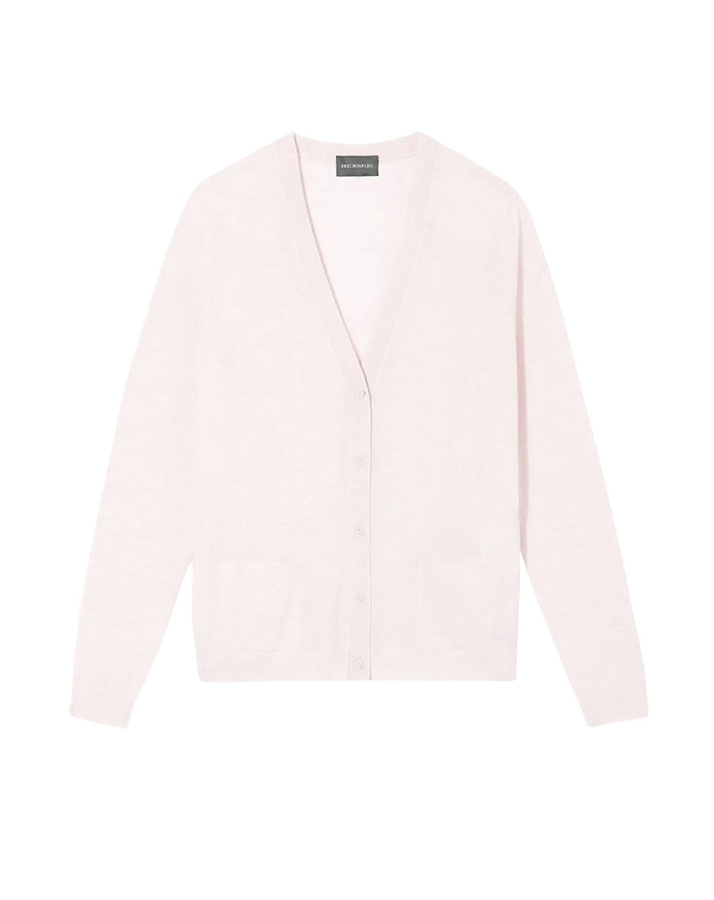 Cardigan ultrafin à poches en cachemire - Aubepine chiné