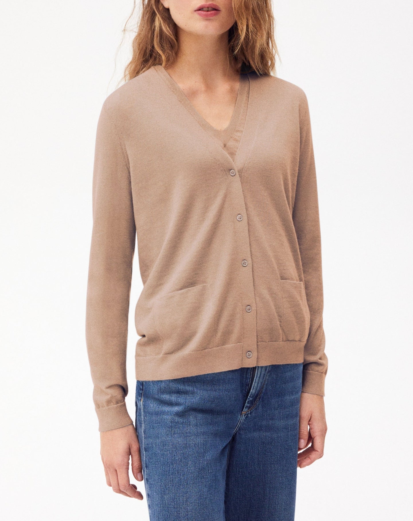 Gilet ultrafin en cachemire - Coriandre