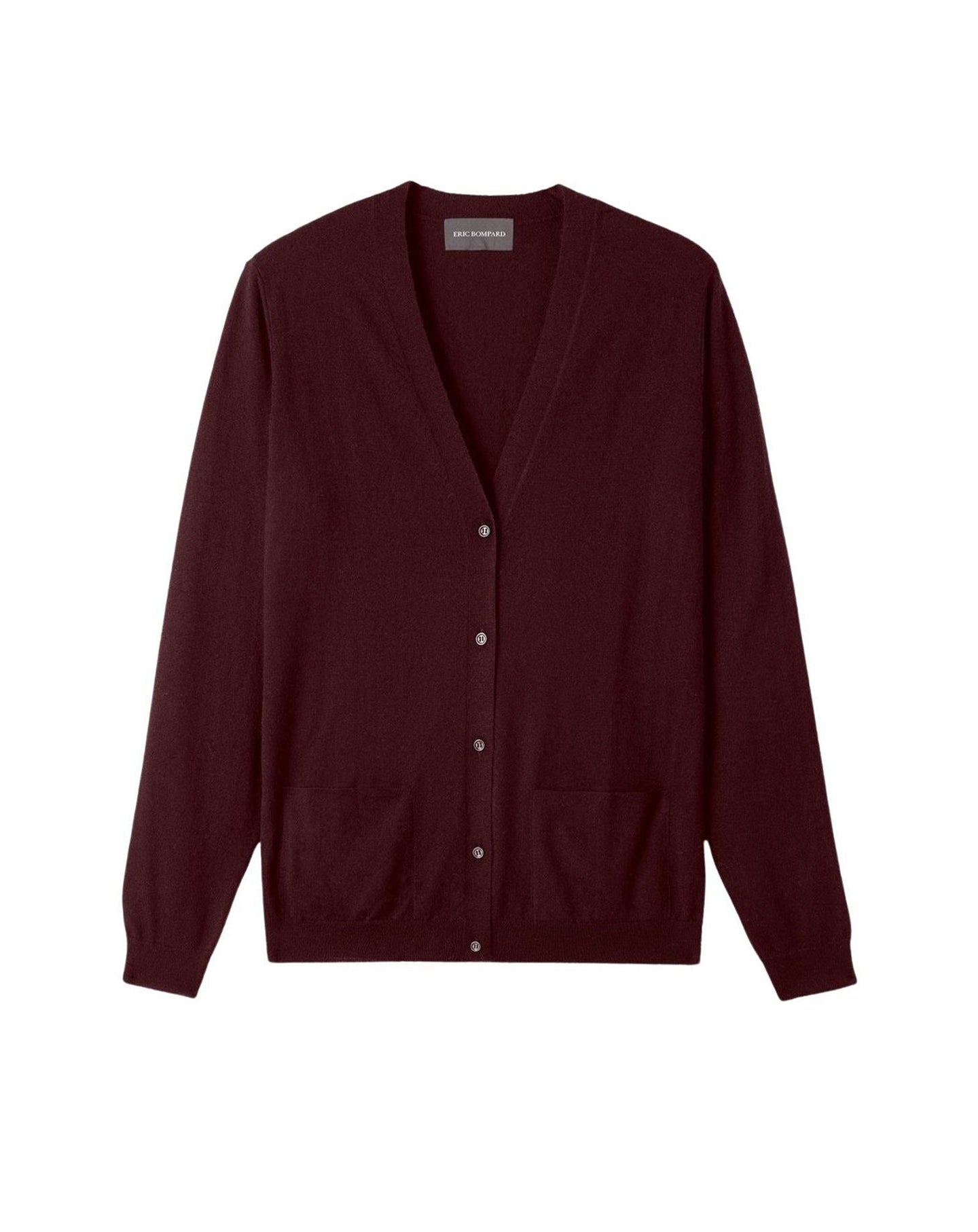 Ultra-thin cardigan with cashmere pockets - Azuki