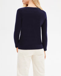 Cashmere V jumper - Navy