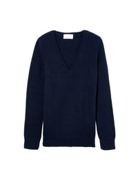 Cashmere V jumper - Navy