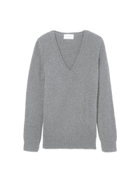 Cashmere V jumper - Flannel