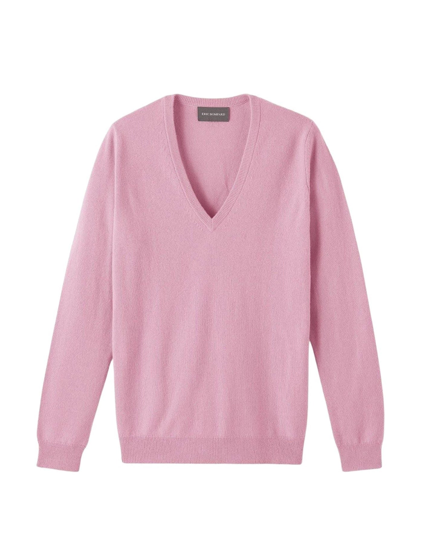 Classic cashmere V jumper - Azalée