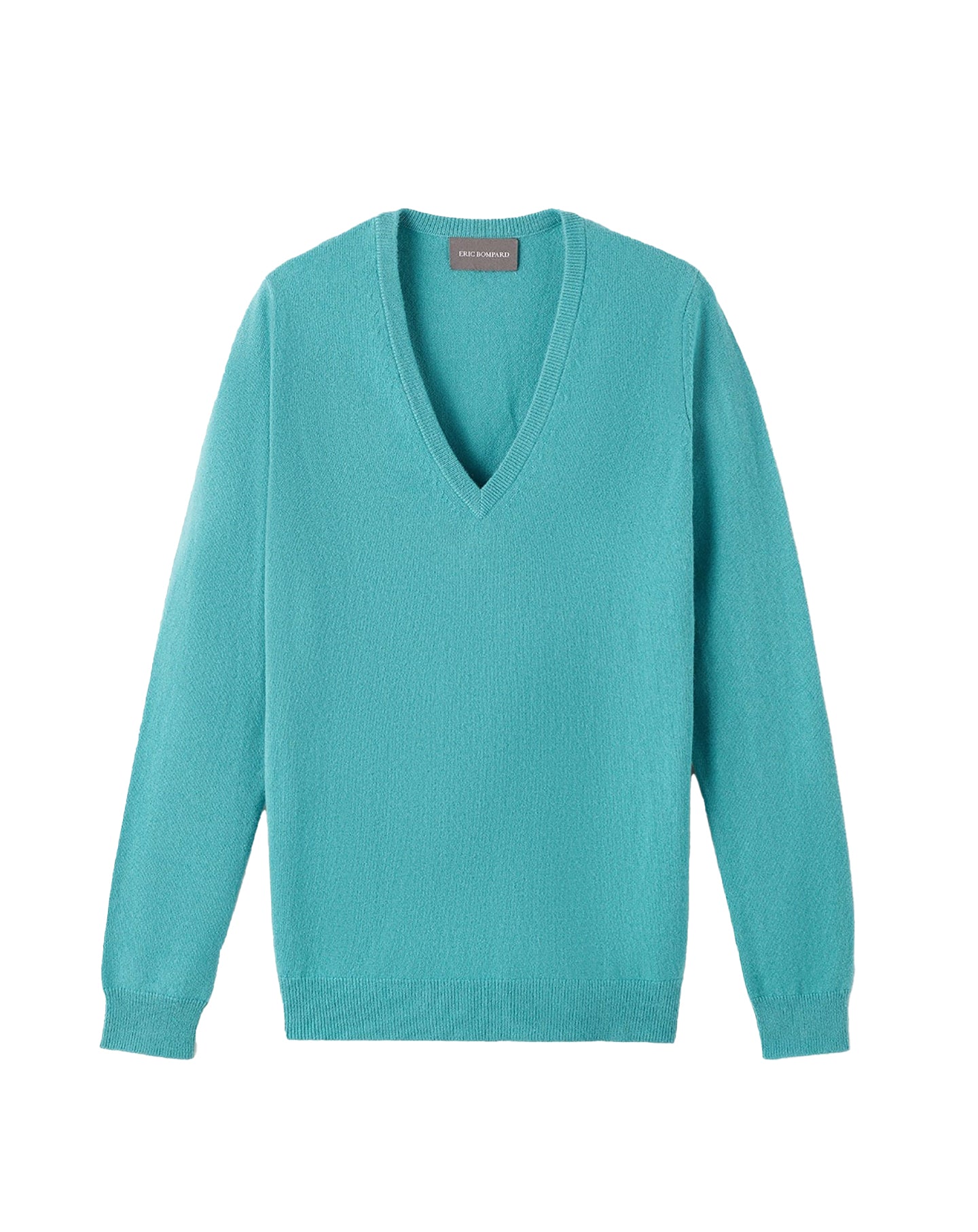 Classic cashmere V jumper - Persian Blue