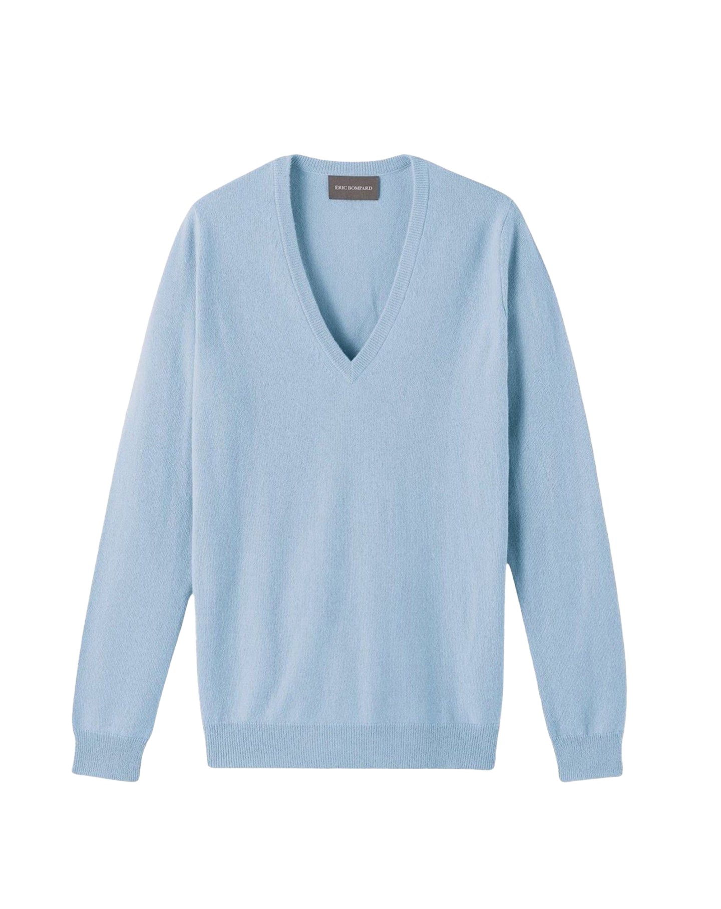 Classic cashmere V jumper - Blue Poet
