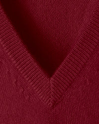 Classic cashmere V jumper - Paprika