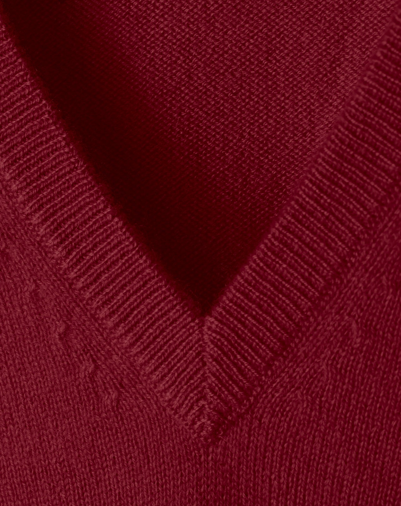 Classic cashmere V jumper - Paprika
