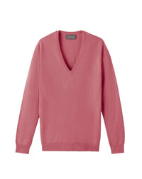 Classic cashmere V jumper - Bois de Rose