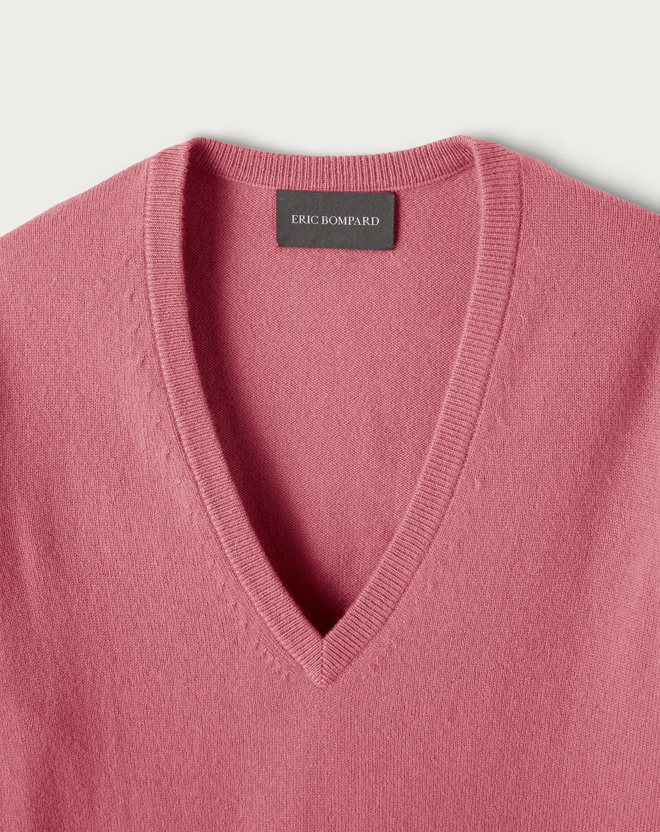 Classic cashmere V jumper - Bois de Rose
