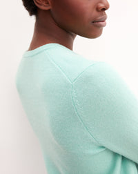 Classic cashmere jumper - Menthe Glacée