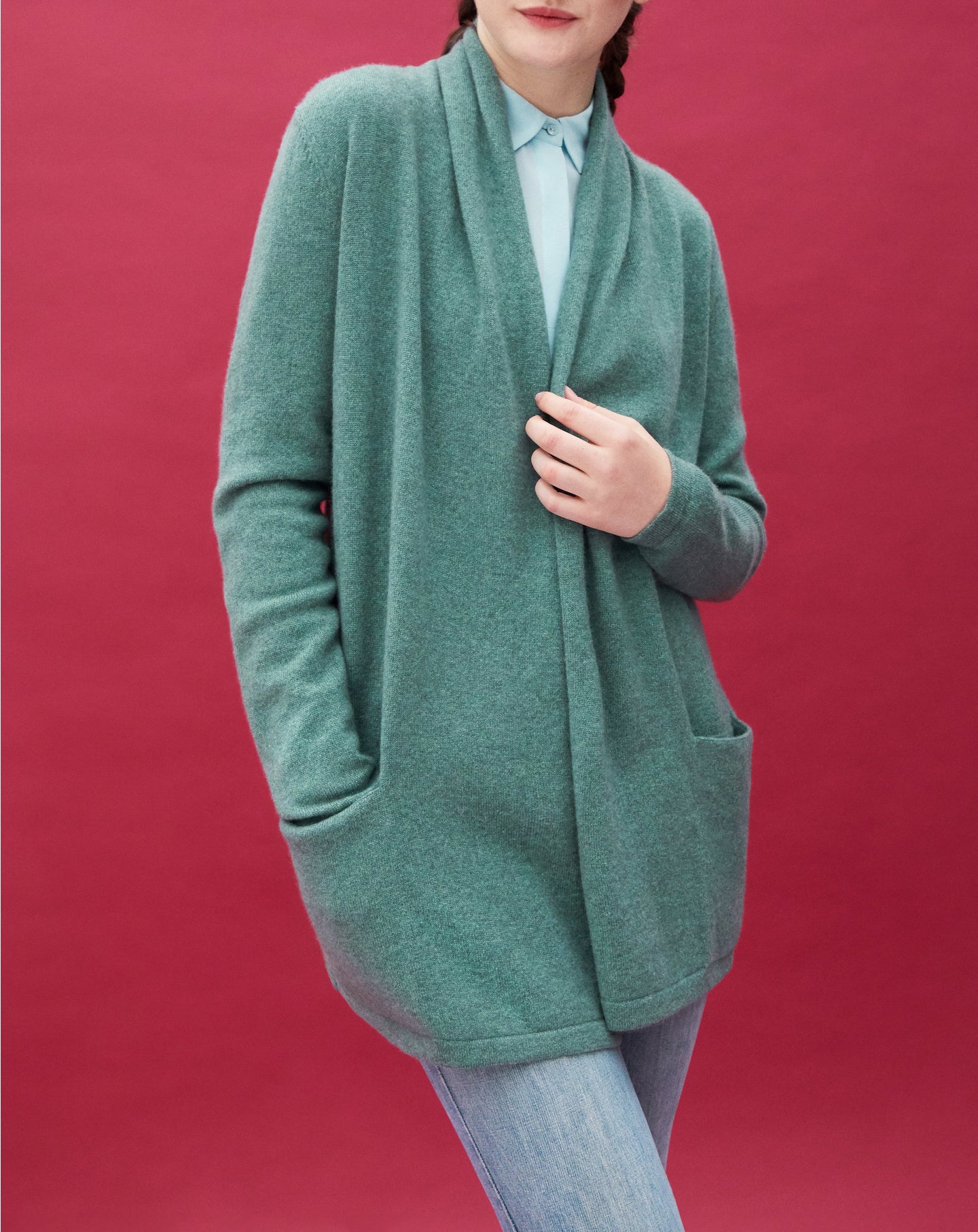 Cosy cashmere jacket - Horizon