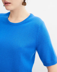 RECO75Ras De Cou Manches Courtes Classique - Cobalt