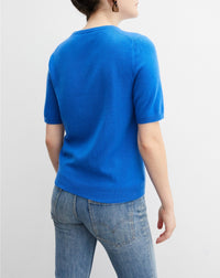 RECO75Ras De Cou Manches Courtes Classique - Cobalt