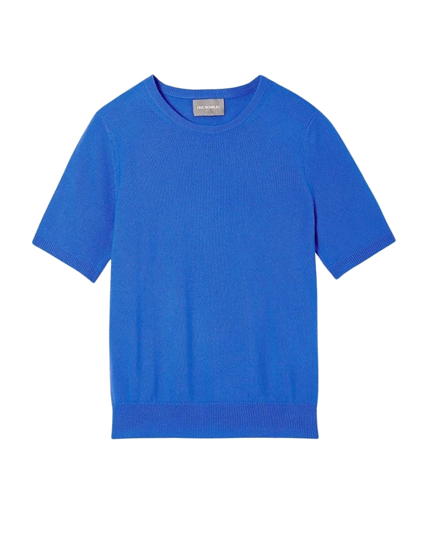Ras De Cou Manches Courtes Classique - Cobalt