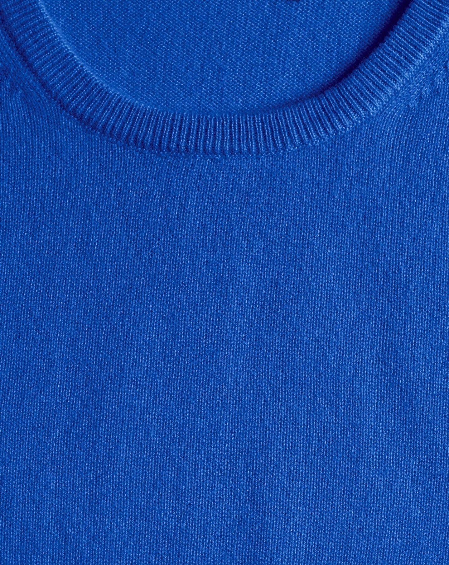 RECO75Ras De Cou Manches Courtes Classique - Cobalt