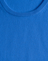 Ras De Cou Manches Courtes Classique - Bleu De France