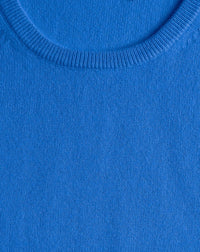 RECO75Ras De Cou Manches Courtes Classique - Bleu De France