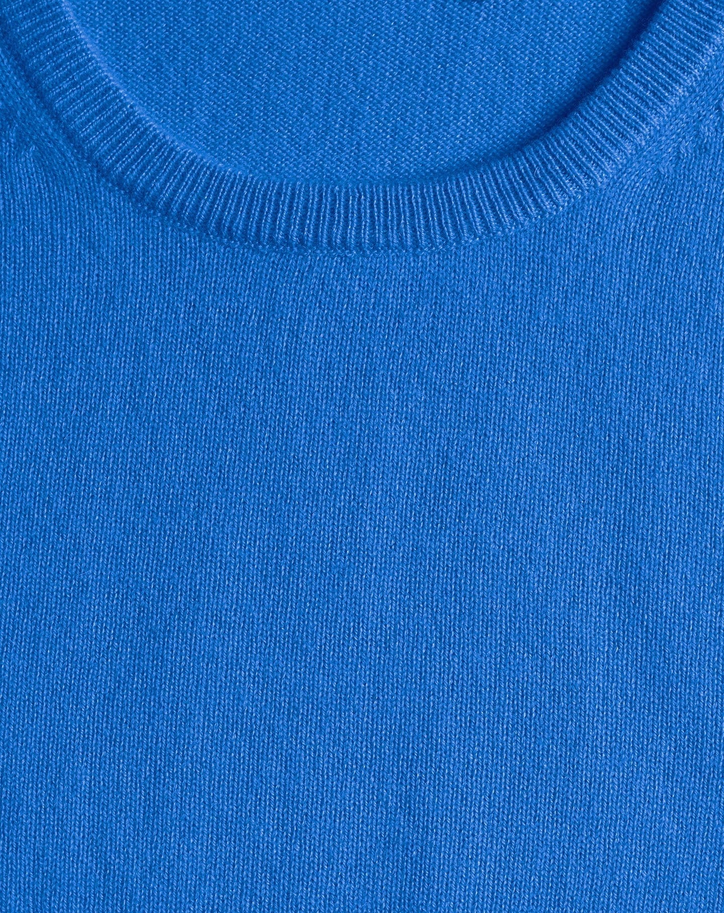 RECO75Ras De Cou Manches Courtes Classique - Bleu De France