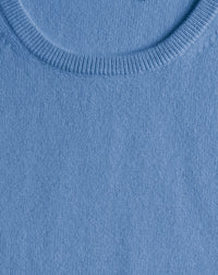 Ras De Cou Manches Courtes Classique - Bleu Egyptien
