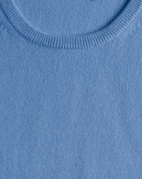 Ras De Cou Manches Courtes Classique - Bleu Egyptien