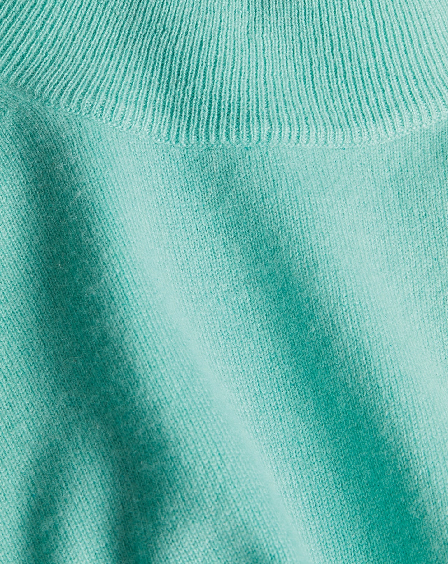 Pull à col montant et ample en cachemire - Menthe Glacée