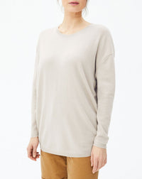 Pull ras de cou oversize en cachemire - Chanvre