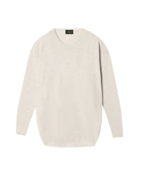 Pull ras de cou oversize en cachemire - Chanvre