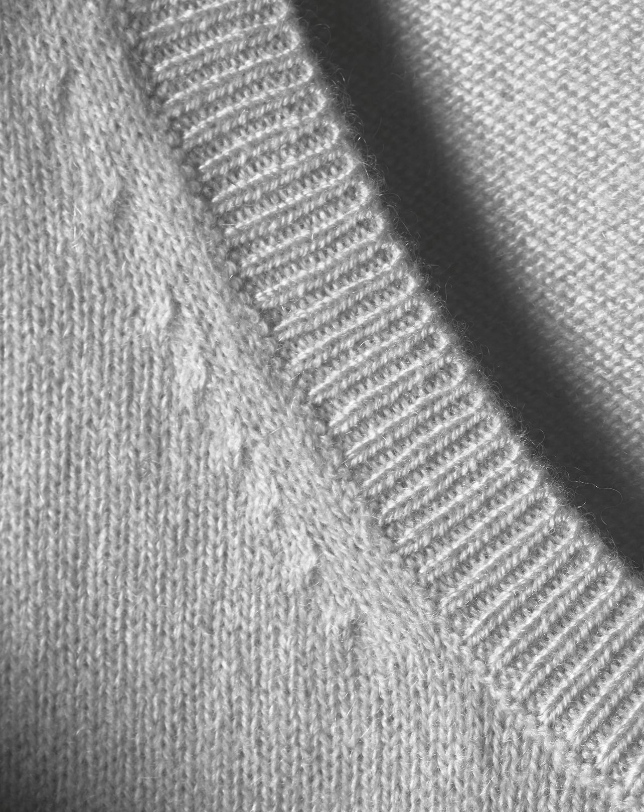 Oversized cashmere crew neck jumper - Givre